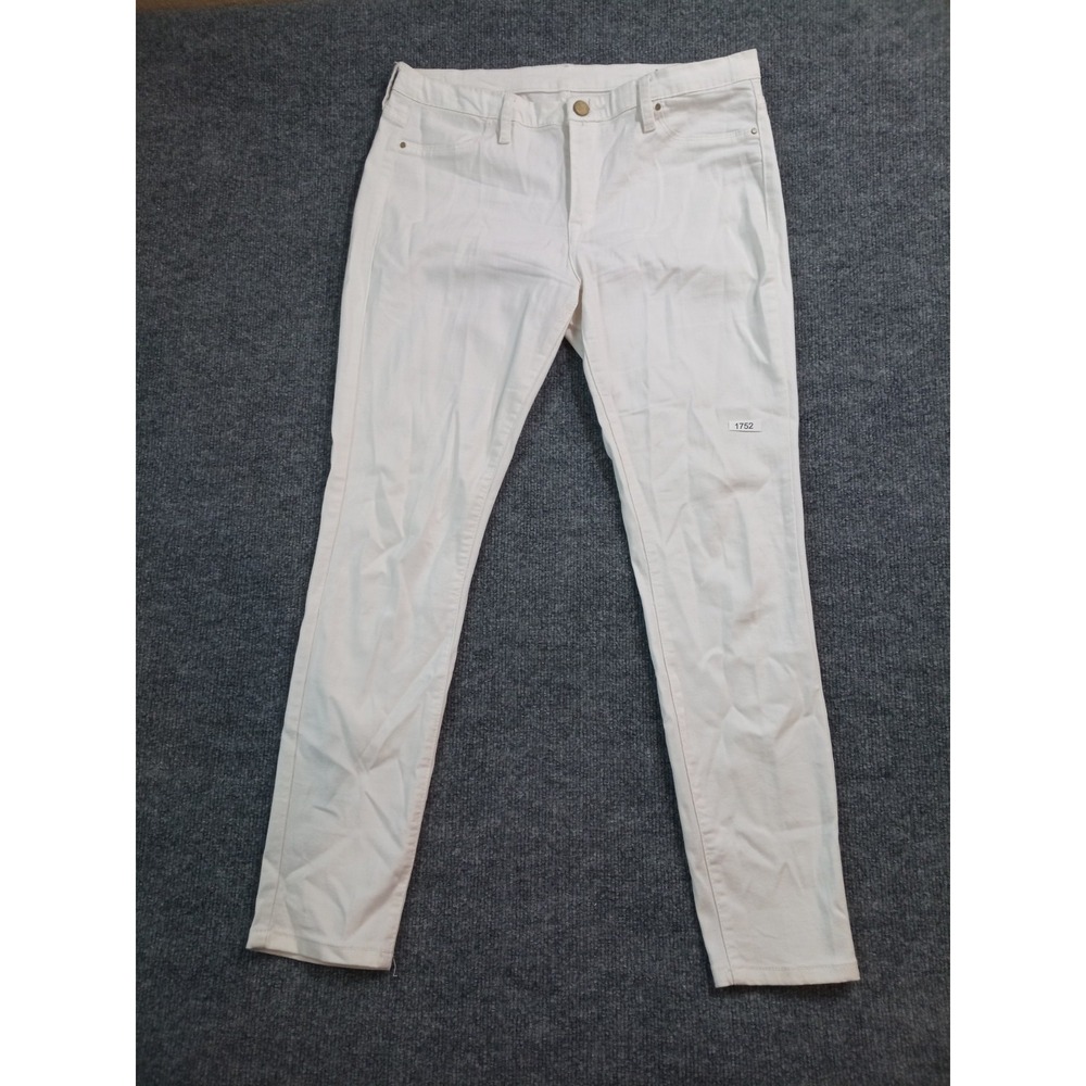 BlankNYC Womens White Skinny Jeans Size 31 Stretch Mid Rise Denim Pants